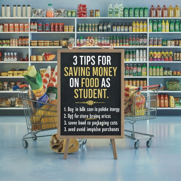 3 tips for saving money on food as a Student