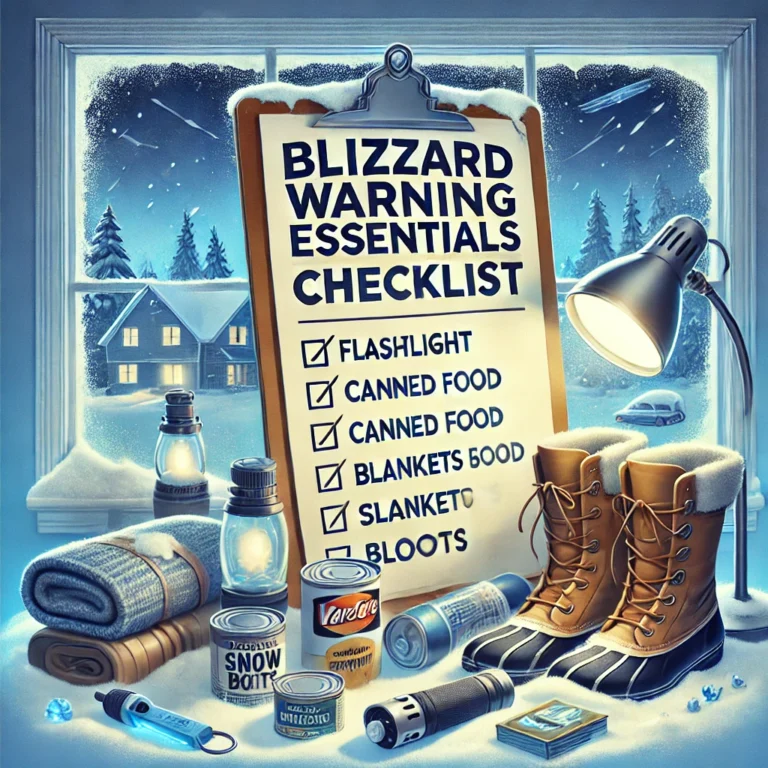 Blizzard Warning Essentials Checklist